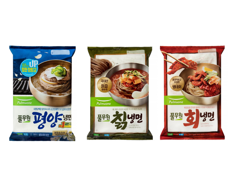 풀무원 대표 냉면 3종(평양냉면·칡냉면·회냉면). 이미지ㅣ풀무원