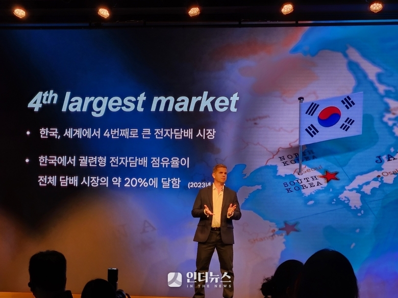 데이비드 윌러 JTI코리아 사장. 사진ㅣ인더뉴스