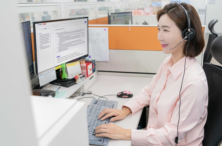 SK텔레콤의 고객센터 AI 상담업무 지원 시스템. 사진ㅣSK텔레콤