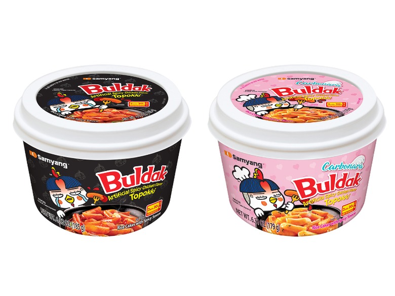 수출용 불닭떡볶이 2종. 이미지ㅣ삼양식품