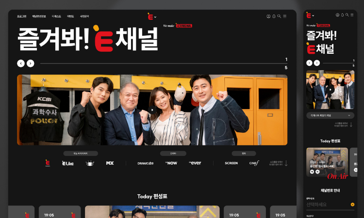 캐스트 홈페이지. 사진ㅣ티캐스트