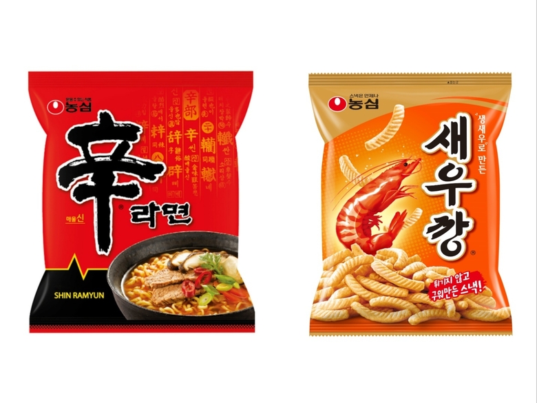 신라면, 새우깡. 이미지ㅣ농심