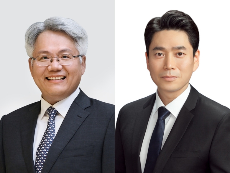 임왕섭 국내사업 총괄 대표(왼쪽)와 안빈 해외사업 총괄 대표(오른쪽). 사진ㅣKGC인삼공사