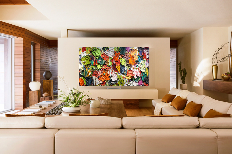 '삼성 아트 스토어'를 통해 볼 수 있는 '아트 바젤 홍콩' 출품작 주진스의 'This Triptych is as Gorgeous as the Autumn in a Scented Room' 이미지. 사진ㅣ삼성전자