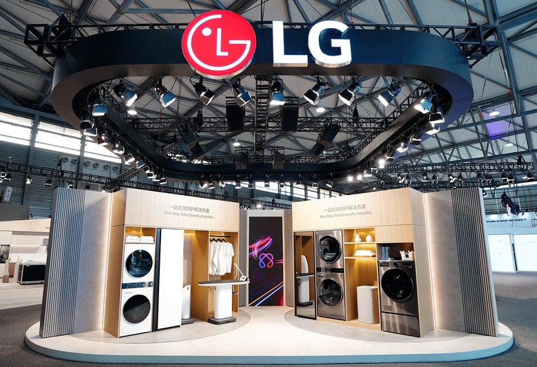LG전자의 ‘AWE 2025’ 전시부스. 사진|LG전자