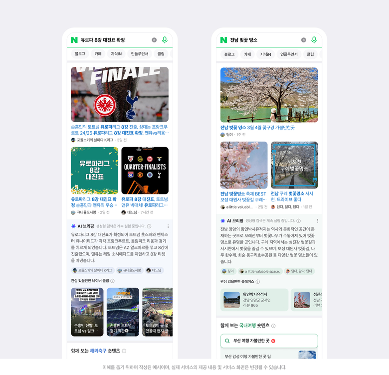숏텐츠형 AI 브리핑. 사진ㅣ네이버