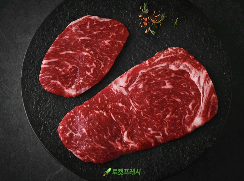 쿠팡 로켓프레시 숙성 한우 등심 제품컷. 사진ㅣ쿠팡