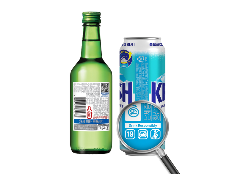 롯데칠성, 처음처럼·크러시에 ‘책임 있는 음주’ 마크 도입