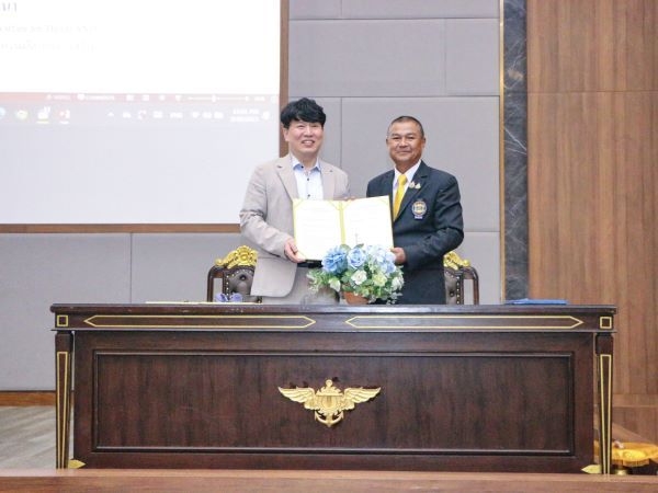 국립한국해양대 기술지주 자회사 해양드론기술, 태국 방산진흥회와 MOU 체결. 사진ㅣ국립한국해양대학교 