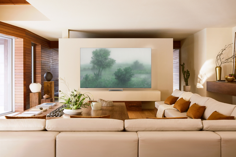 삼성전자 2025년형 Neo QLED 8K(모델명 QNF990)에 담긴 이기봉 작가의 '일루션 코드 프롬 제로'. 사진ㅣ삼성전자