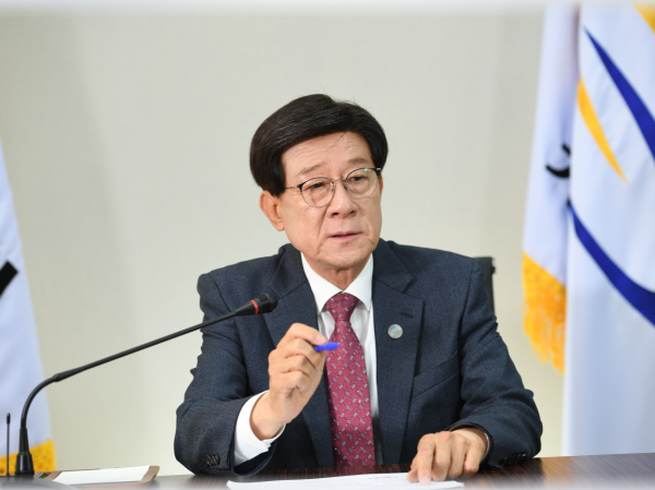 정종복 기장군수는 풍산 이전과 관련해 주민수용성이 없는 이전은 절대 반대라는 입장을 거듭 밝혔습니다. 사진ㅣ기장군