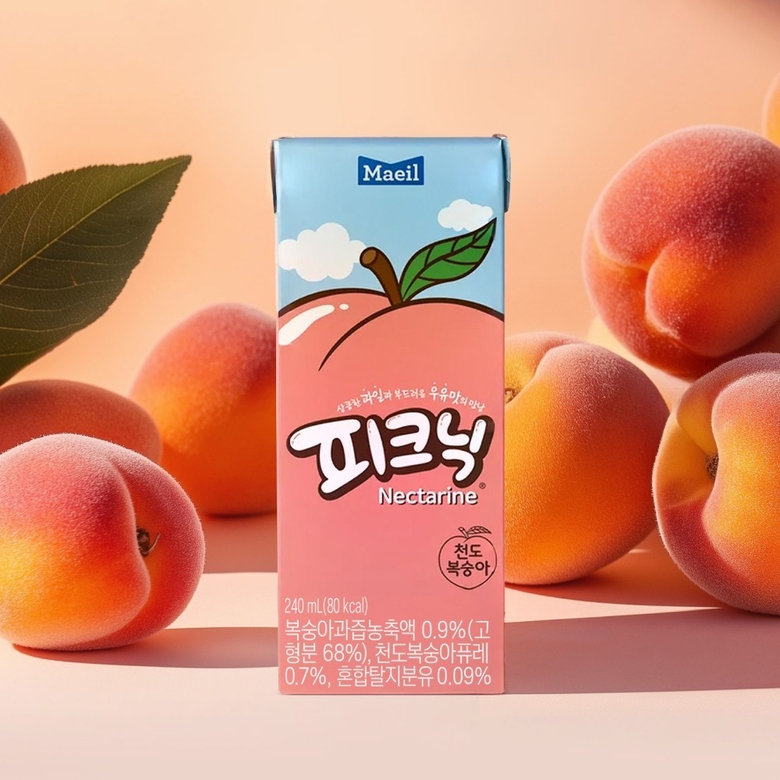 매일유업 피크닉 천도복숭아. 이미지ㅣ매일유업