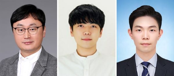 연구진-왼쪽부터 성동기 교수, 손승모, 정승우. 사진ㅣ부산대학교 