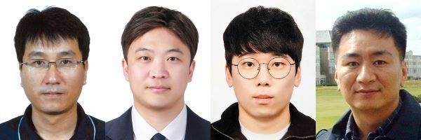 왼쪽부터 홍지상 교수, 김종훈 교수, 이승현 항해사, 이의주 교수. 국립부경대학교