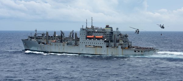 HD현대중공업이 MRO 진행할 미 해군 7함대 소속 ‘USNS 앨런 셰퍼드’함 사진|미 해상수송사령부
