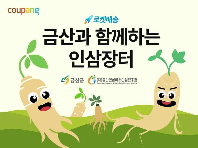 쿠팡 '금산 인삼 상생기획전'. 사진ㅣ쿠팡