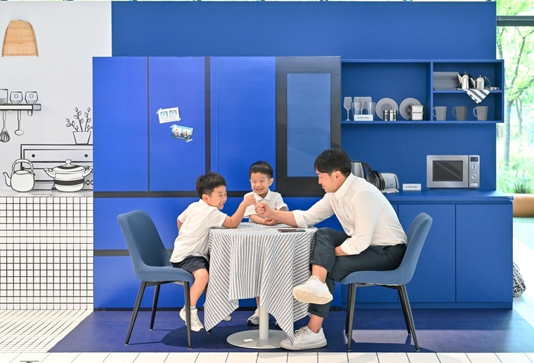 래미안갤러리 <A.P.T. Moment> 포토존. 이미지ㅣ삼성물산