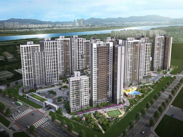 풍무역세권 수자인 그라센트 1차(B2블록) 조감도. 이미지ㅣBS한양