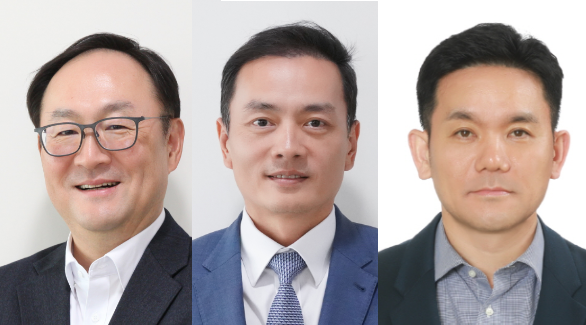 왼쪽부터 윤성노 동원시스템즈 패키징사업부문 대표, 이진욱 동원기술투자 대표이사, 정해철 동원홈푸드 중국 법인장.