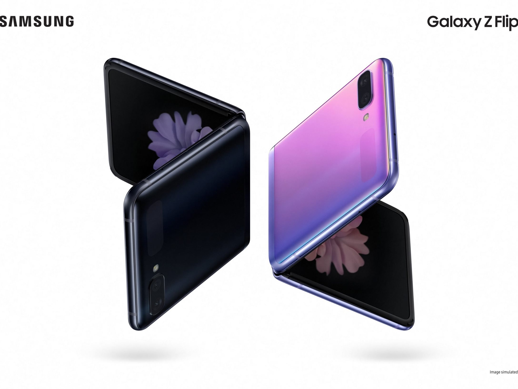 미국 샌프란시스코 ‘팰리스 오브 파인 아트(Palace Of Fine Arts)’에서 열린 ‘삼성 갤럭시 언팩 2020’에서 가장 먼저 갤럭시 Z 플립이 공개됐다. 사진 | 삼성전자